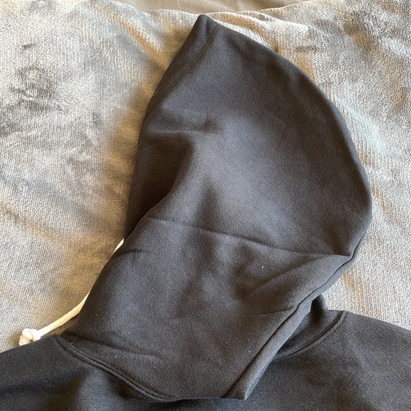 Wild Fable Black Cropped Hooded Sweatshirt - Picture 7 of 11